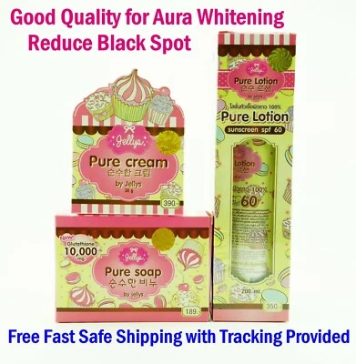 Jelly PURE Cream-Lotion-Soap Whitening Aura Skin Glutathione Beauty - Image 1 of 4