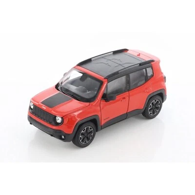 2017 Jeep Renegade Trailhawk  1/24 Scale Diecast Model by Welly - ORANGE - Image 1 of 4