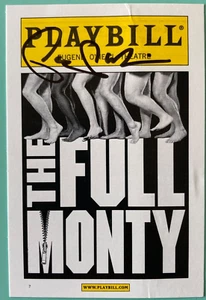 Patrick Wilson Signed The Full Monty Playbill Trading Card 3.5X2 Center Crease - Picture 1 of 3