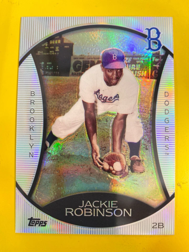 D51542  2010 Topps Legends Platinum Chrome Wal-Mart Cereal #PC2 Jackie Robinson  - Image 1 of 1