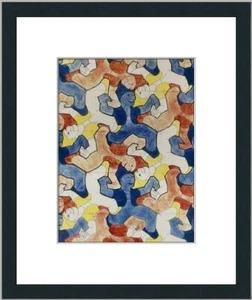 M.C. Escher - Dibujo de simetría 21 Personalizado Galería Estampado enmarcado - Imagen 1 de 2