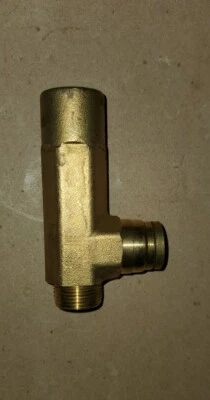 Navistar Parker 1/2" OD Brass Extended Drop Elbow M10x3/4"  PN:3573378C1  - Image 1 of 4