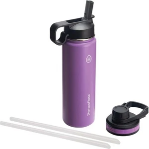 THERMOFLASK Plum 700ml 24oz Bottle With Chug Lid And Straw Lid - Bild 1 von 1
