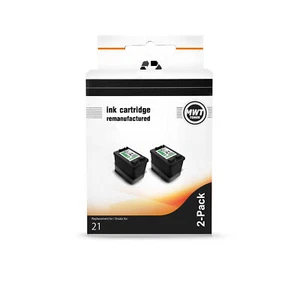 2x MWT Ink Black Alternative F R HP 21XL 21 XL NO21XL - Zdjęcie 1 z 3