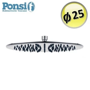 Soffione doccia tondo rotondo Ø 25 cm in acciaio inox ultraslim - Ponsi - Imagen 1 de 2