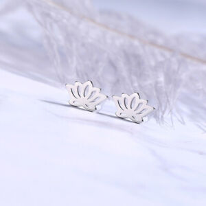 Fashion 925 Silver Flower Star Heart Ear Stud Earrings Women Party Jewelry