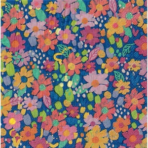 Floral Colourful Bold Flowers Daisy Party Large Paper Luncheon Napkins 20 Pk - Picture 1 of 2