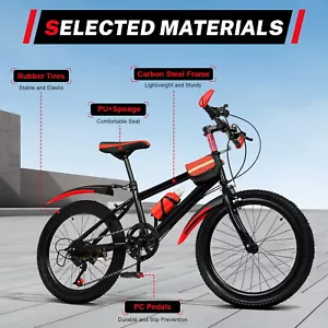20 Zoll 7-Gang Fahrrad Kinder Mountainbike MTB City Fahrrad Scheibenbremse Bike - Bild 1 von 16