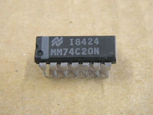 NOS - CMOS Dual 4-Input NAND Gate - MM 74C20 - 14 DIP - Imagen 1 de 1