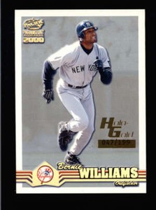 BERNIE WILLIAMS 2000 PACIFIC PARAMOUNT #166 HOLO-GOLD PARALLEL #047/199 BC3732
