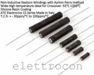 1 pezzo 100Ohm 7W 10% Resistenza Non-Induttiva a filo avvolto ATE 6CS 100 Ohm 7W - Imagen 1 de 3