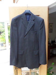 Austin Reed Super 120’s Italian Fine Wool Blue Check Suit - Jkt 42L W38 IL34 - Picture 1 of 9