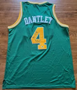 ADRIAN DANTLEY SIGNED AUTOGRAPH UTAH JAZZ Pro Style Jersey HOF Inscrip. JSA COA - Picture 1 of 3