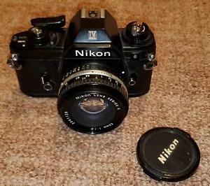 Nikon EM 35mm SLR w/Nikon 50mm f1.8 Film Camera - Picture 1 of 6