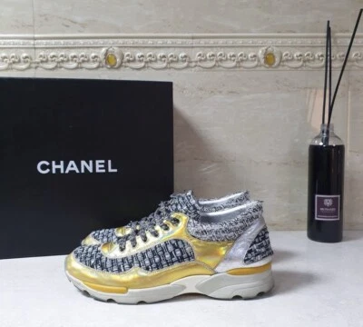 Zapatillas con cordones Chanel Supermarket Tweed talla 37 Foto 1 de 4
