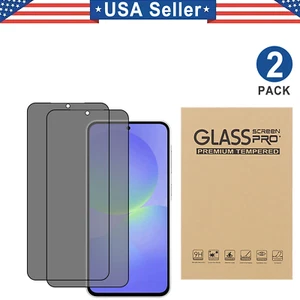 2PK Privacy Tempered Glass Screen Protector For Samsung Galaxy A26 A36 A56 5G - Picture 1 of 5