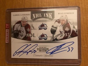 11/12 Panini Contenders NHL Ink Dual auto Gabriel Landeskog / Ryan O'Reilly /100 - Picture 1 of 1