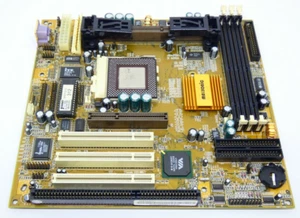 Matsonic MS7101C Mainboard Sockel 370 / Slot 1 mit Intel Celeron 433 MHz - Bild 1 von 3