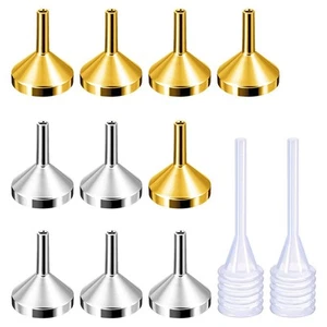 Paquet de 10 Petits Entonnoirs en Métal avec 2 Pipettes pour Remplir de Pe7531 - Imagen 1 de 6