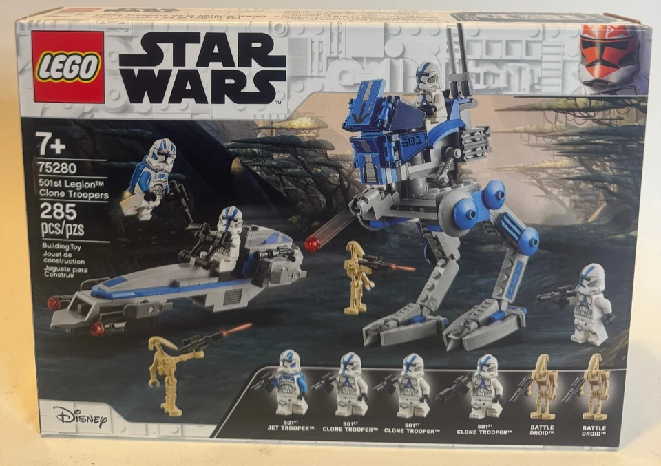 Новый набор LEGO Star War 75280 501-й легион солдат-клонов! ХОДУНКИ SPEEDER DROIDES - Изображение 1 из 4