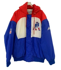 Veste à capuche vintage NFL Pro Line Apex One New England Patriots L/XL rouge blanc #135 - Photo 1/17