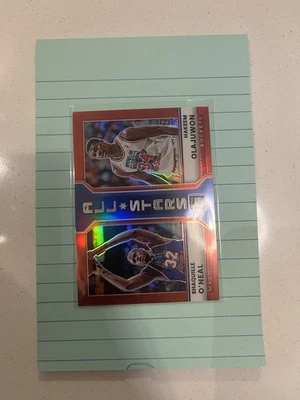 2022-23 Donruss Optic All-Stars Rojo #14 Shaquille O'Neal Hakeem Olajuwon/99 Foto 1 de 2
