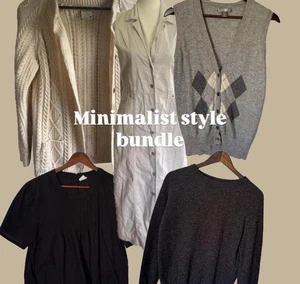 Vintage schick minimalistisch Wolle Baumwolle Kaschmir Stil Konvolut Posten Großhandel S-M - Bild 1 von 8