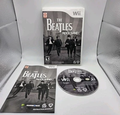 The Beatles Rock Band Nintendo Wii completo com manual e inserção testado funciona na caixa - Imagem 1 de 4