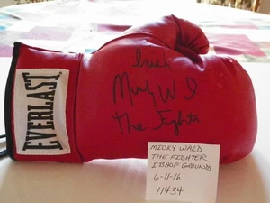 MICKY WARD "THE FIGHTER" -BOXER AUTHENTIC AUTOGRAPHED EVERLAST GLOVE 6-10-16 - Picture 1 of 3