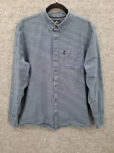 Rip Curl Button Down Shirt Men's Medium Long Sleeve Logo Pocket Blue - Picture 1 of 12