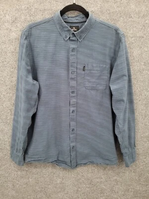Rip Curl Button Down Shirt Men's Medium Long Sleeve Logo Pocket Blue - Image 1 of 4