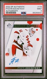 2022-23 SP Authentic Future Watch Auto /999 Pyotr Kochetkov #119 PSA 9 MINT RC - Picture 1 of 2