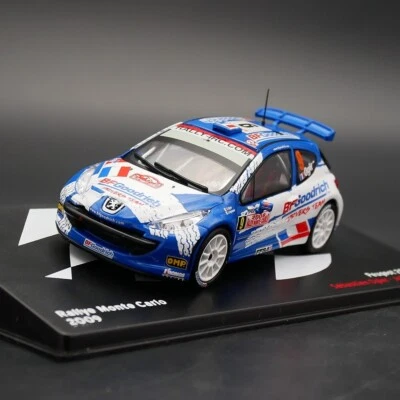 ixo 1:43 Peugeot 207 S2000 WRC 2009 Sebastien Ogier Diecast Car Model Metal Toy - Image 1 of 4