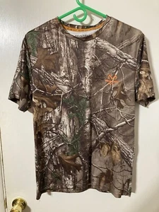 RealTree Xtra Dri-More Tech Adult Small (34-36) Tree Camo T-Shirt - Picture 1 of 4