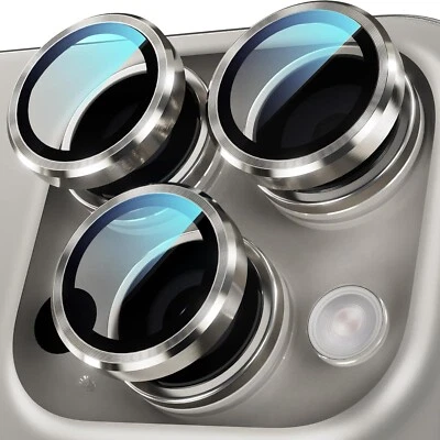 For iPhone 16/16+/16 Pro Max Tempered Metal Glass Camera Screen Protector Cover - Image 1 of 4