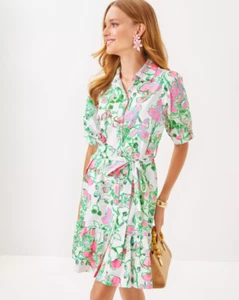 NWT Lilly Pulitzer Sashria Dress Color: Multi Oversized Orchids , Choose Size - Picture 1 of 8