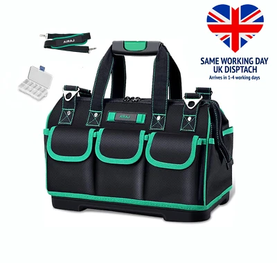 AIRAJ Heavy Duty 16'' Tool Bag Adjustable Strap 40*23*28cm Tool Organiser