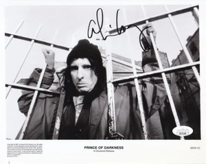 Álbum autografiado de Alice Cooper firmado por el Príncipe de las Tinieblas 8x10 BW foto promocional JSA - Imagen 1 de 1