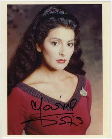 MARINA SIRTIS Signed 10x8 Photo #3 Star Trek (Signed c.1994) ORIGINAL Cover