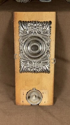 Antique Victorian Ornate Mechanical Doorbell with Fancy Button - Image 1 of 4
