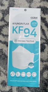 KN FLAX KF94 Korean Face Mask Made in Korea Medical Respirators Protective Cover - Picture 1 of 2