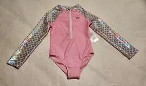 NWT Floatimini Mermaid Long Sleeve Rashguard 1PC Swimsuit 10 Girls - Picture 1 of 1