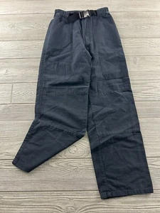 VTG TOMMY HILFIGER Boys Canvas Belted Navy Blue Straight leg Pants Size 8 - Picture 1 of 9