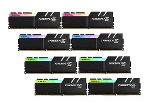 64GB G.Skill DDR4 TridentZ RGB 2400Mhz PC4-19200 CL15 1.2V Octuple Kit (8x 8GB) - Picture 1 of 5