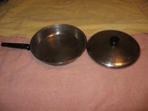 Revere Ware 10 Inch Skillet Frying Pan Copper Bottom double rings  Penny's - Picture 1 of 3