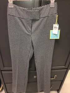 CeCe NEW Womens Size 0 Houndstooth Pants - Picture 1 of 6