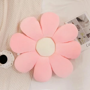 Flower Pillow, Pink Flower Shaped Throw Pillow, Cute Decorative Pillow for Room, - Picture 1 of 7