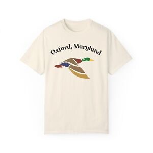 Oxford, Maryland with Vector Duck Unisex Garment-Dyed T-shirt - 