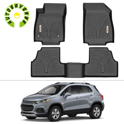 Car Floor Mats for 2013-2022 Buick Encore 3D All Weather TPE Rubber Floor Liners - Image 1 of 4