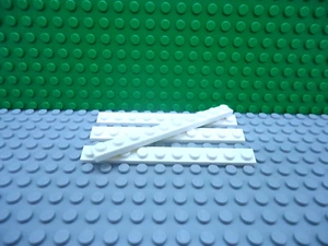 Lego 4 White 1x10 base plate NEW - Picture 1 of 1